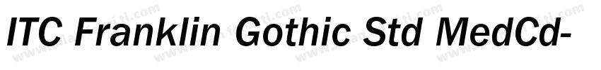 ITC Franklin Gothic Std MedCd字体转换